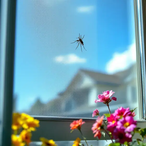 pikaso_edit_Candid-image-photography-natural-textures-highly-r-(11)-MOBILE-q75 Owad próbujący przedostać się przez moskitierę w Gdyni