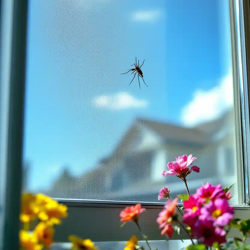 pikaso_edit_Candid-image-photography-natural-textures-highly-r-(11)-q40 Insekt wpinający się po moskitierze w Gdyni